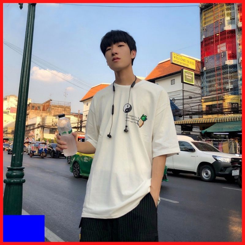 Áo Thun Nam Unisex Tay Lỡ In Logo Trái Thơm ATN5308 - Market King