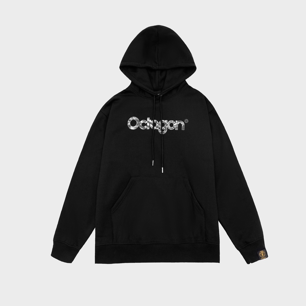 Áo Hoodie Nam Nữ Form Rộng OCTAGON THE CITY Vải Nỉ Bông Màu Đen | BigBuy360 - bigbuy360.vn