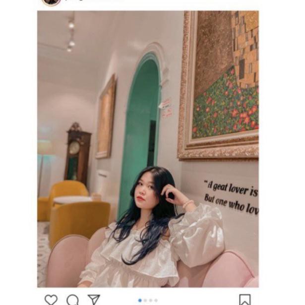 Áo Trễ Vai Croptop Kim Hoàng Clothing Bèo Nhún Tay Dài (Linen Top) | BigBuy360 - bigbuy360.vn