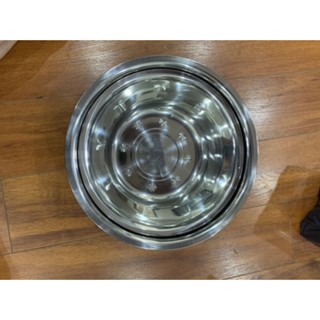 Âu trộn bột inox kt 22-28cm