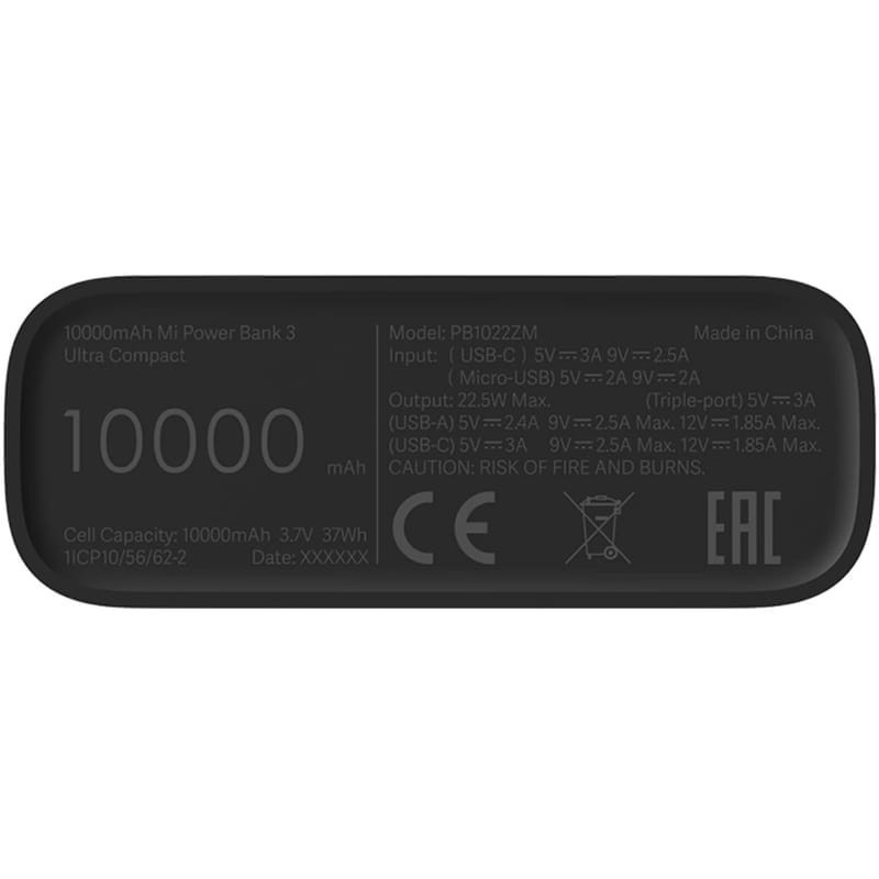 Pin sạc dự phòng Polymer 10.000 mAh Type C Xiaomi Power Bank 3 Ultra Compact