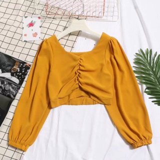 Áo tay bồng nhún ngực QCCC