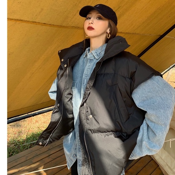 Áo khoác dáng rộng thoải mái thời trang phong cách Hàn Quốc