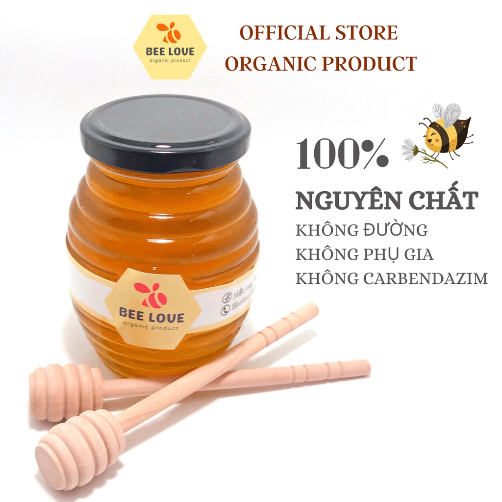 Mật ong nguyên chất hoa cà phê cao nguyên BEE LOVE, cô đặc, nhà nuôi không qua trung gian, không pha đường hay phụ gia