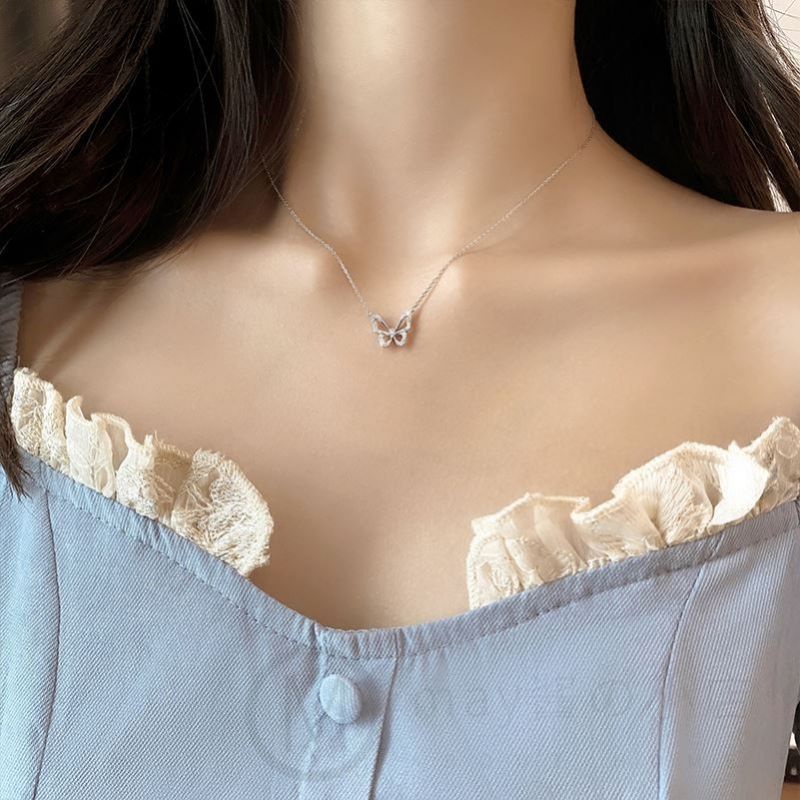 Dây chuyền bướm bạc ý DaLiA Jewelry dây chuyền hồ điệp nữ tính vòng cổ chuẩn bạc 925