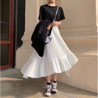 VXL 030 - CHÂN VÁY XẾP LY XÒE ĐUÔI CÁ