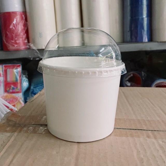 Tô kem 10 oz 300ml nắp cầu hay nắp bằng 500 tô