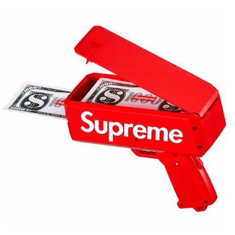 Súng Bắn Tiền Supreme Full Box Tặng Kèm 100 Tờ Tiền Dolar Supreme sale