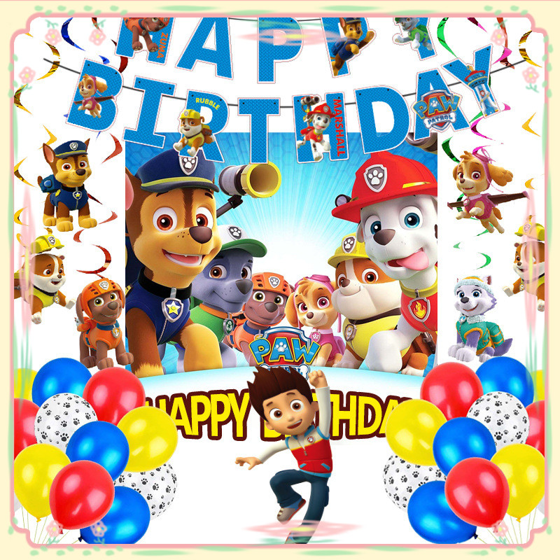 Mô Hình Đồ Chơi Paw Patrol Trang Trí Tiệc