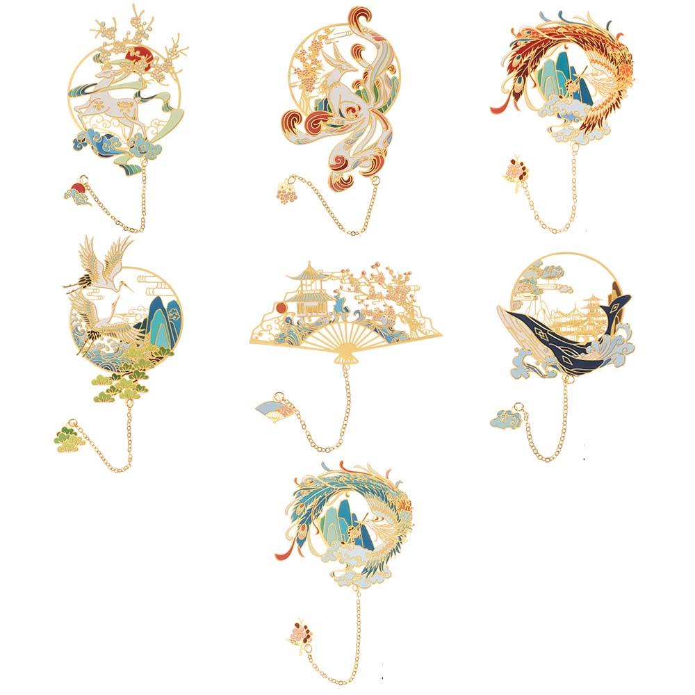 Kẹp Đánh Dấu Trang Sách Bằng Kim Loại Phong Cách AUGUSTINA Cổ Điển Sáng Tạo Dùng Làm Quà Tặ