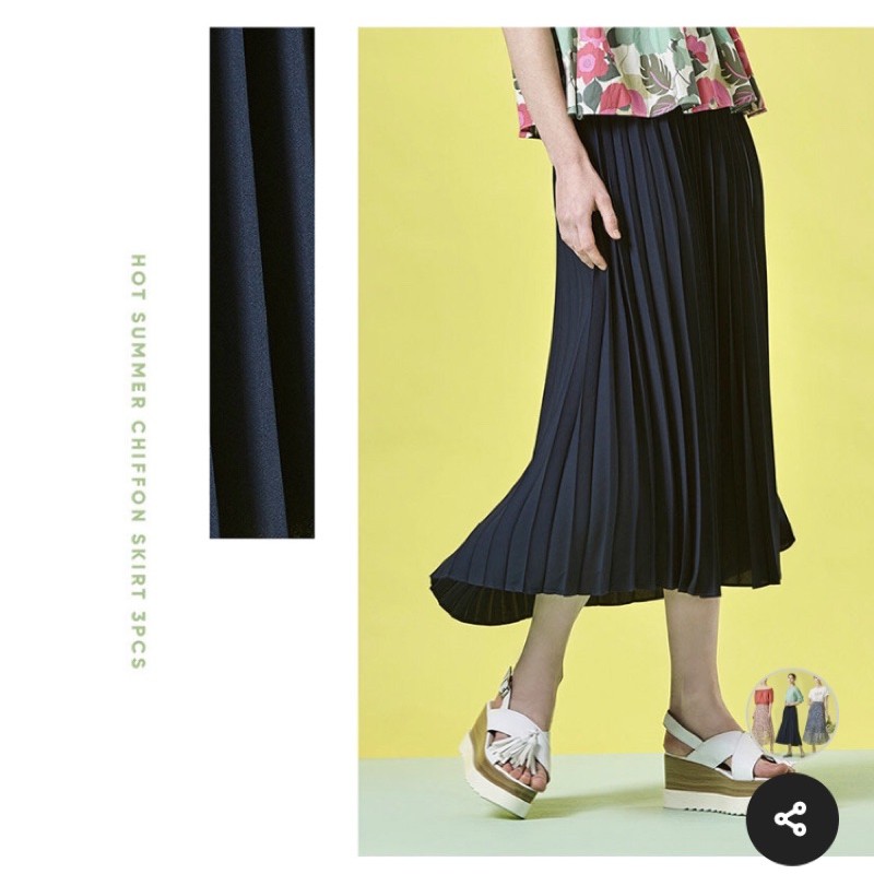 Váy voan xếp li HQ - size 55 66 77 88