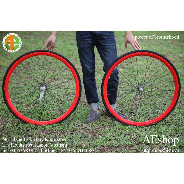 Bộ bánh xe đạp fixed gear bộ bánh xe đạp lòng chảo