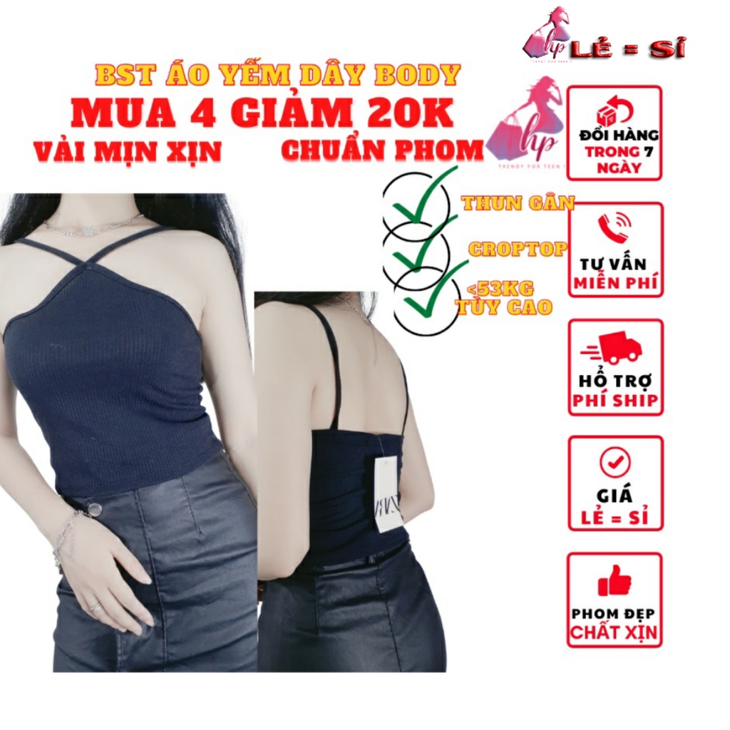 Áo 2 dây nữ ôm body kiểu chéo cổ croptop chất thun gân cực dễ thương mẫu mới thời trang Hàn Quốc -A8