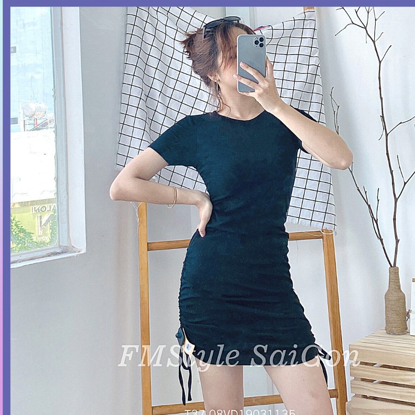 Váy ôm body dây rút sườn | BigBuy360 - bigbuy360.vn