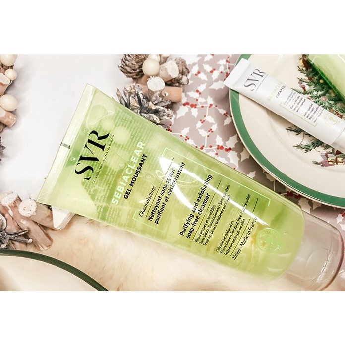 Sữa Rửa Mặt Dịu Nhẹ SVR Sebiaclear Gel Moussant Làm Sạch Sâu Không Gây Khô Da