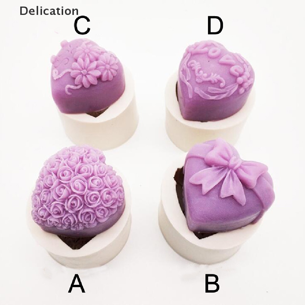 Khuôn silicone tạo hình làm nến/ xà phòng kiểu dáng tùy chọn DIY