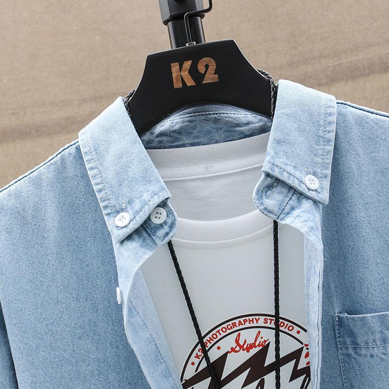 Áo Khoác Sơ Mi Nam Vải Jean Năng Động