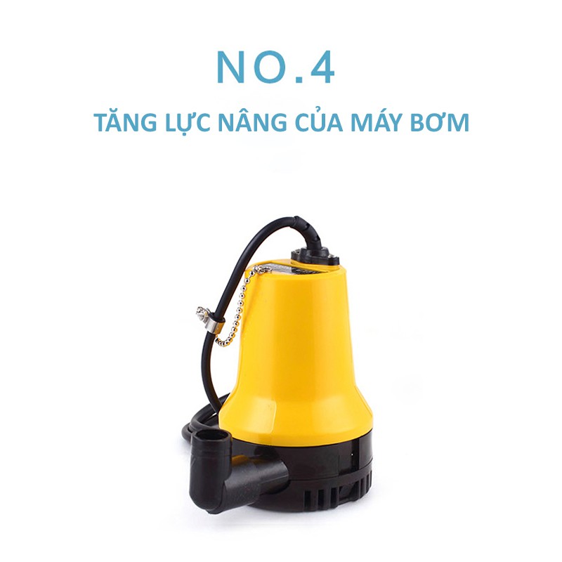 Máy bơm chìm vàng lớn công suất 45W, máy bơm nước điện áp 12V ống ra 27mm, giao màu ngẫu nhiên C0014Y1