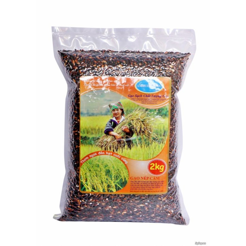 Gạo nếp cẩm Điện Biên còn gọi là gạo đen (black rice) 2kg