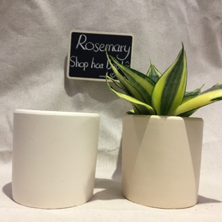 Chậu đất nung trơn hình trụ 9x9cm