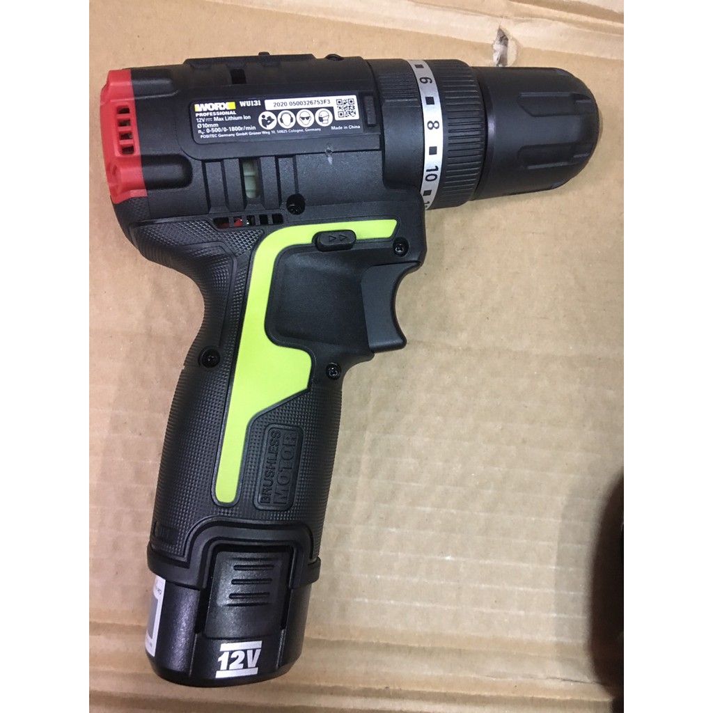 Máy khoan động lực dùng pin Li-ion 12V WU131 - Worx Green