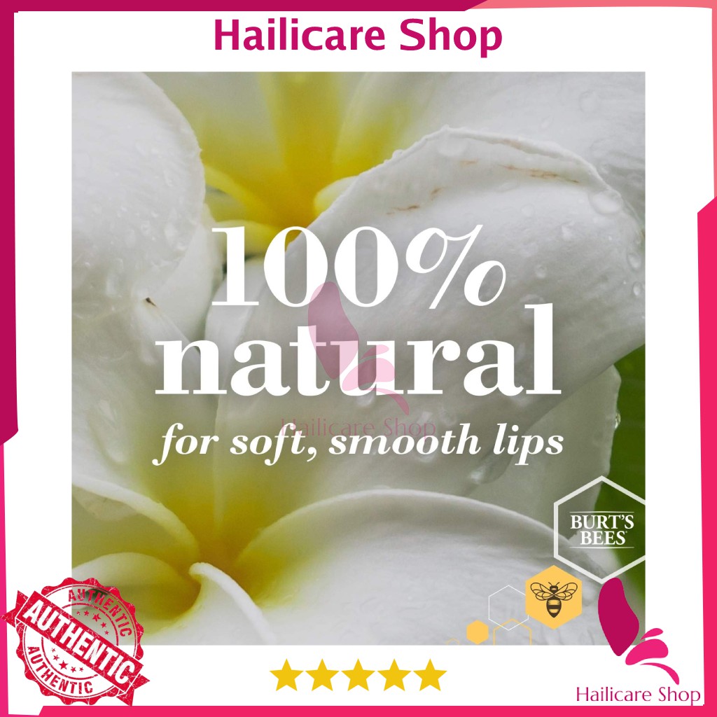 [Nhập Mỹ] Son Dưỡng Burt's Bees 100% Natural Moisturizing Lip Balm, Superfruit Pink Grapefruit, Mango, Coconut & Pear