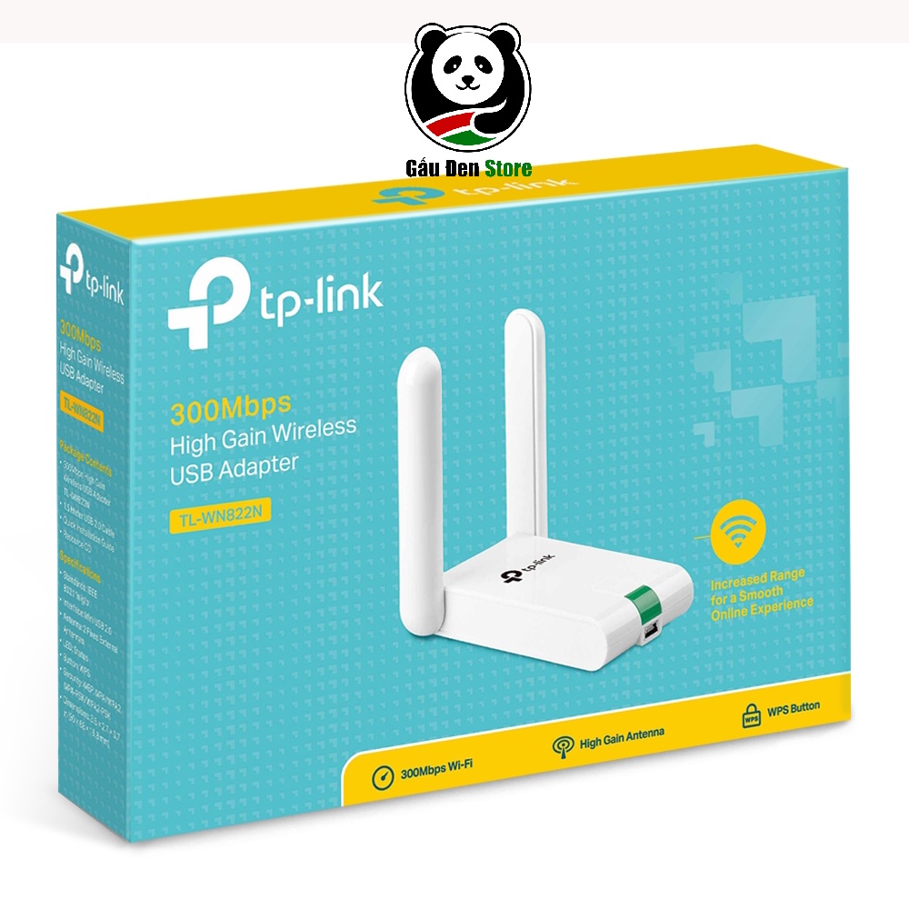 USB thu Wifi TP-Link N 300Mbps TL-WN822N - Hàng Chính Hãng