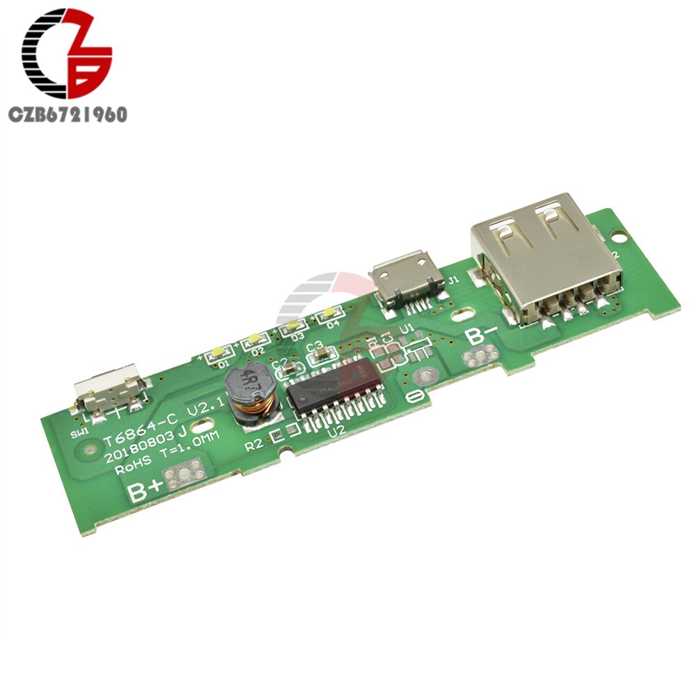 5V 1A 18650 Lithium Battery Charging Board Lipo Li-ion Lead Acide Cell Battery Charge Power Supply Bank Step Up Boost Module