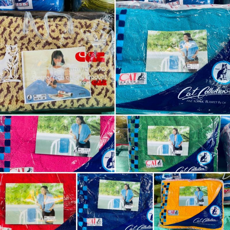 MỀN LÔNG DỆT CHỈ THÁI LAN HIỆU CON MÈO CAT, CHÍNH HÃNG y hình