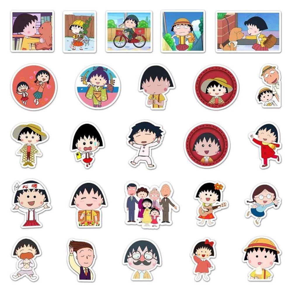 Nhãn Dán Trang Trí Hành Lý / Điện Thoại / Ván Trượt / Laptop Tự Dính Họa Tiết Cherry Maruko Kiểu Graffiti Sáng Tạo