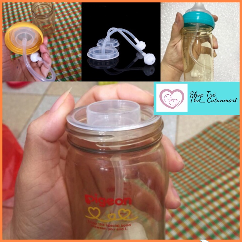 Van chống sặc bình sữa cổ rộng Pigeon