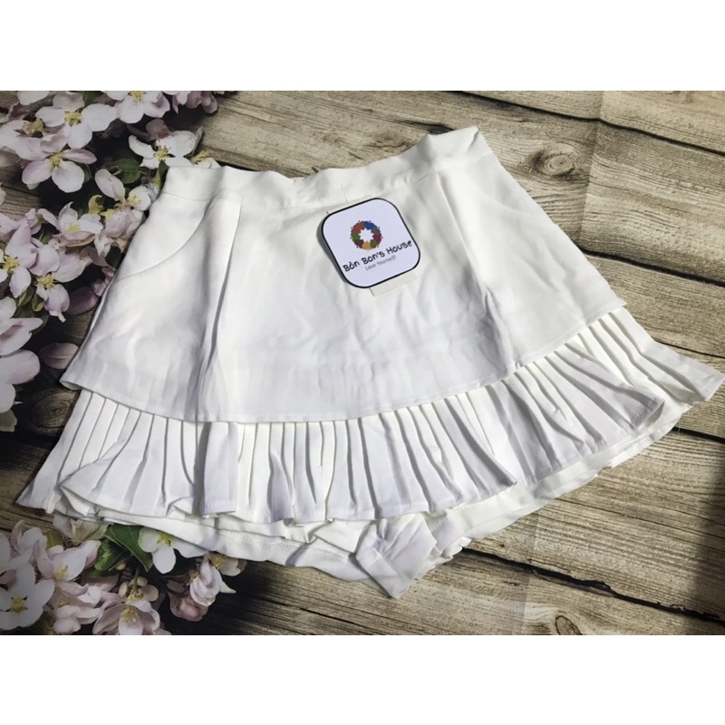 Chân váy hai tầng viền váy xếp ly chất vải dày dặn | BigBuy360 - bigbuy360.vn