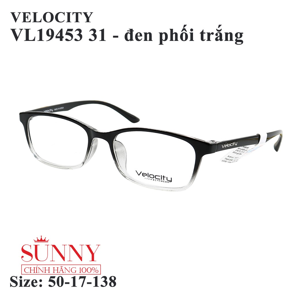 VL19453 nhiều màu - Gọng kính Velocity chính hãng, sp từ chất liệu nhựa dẻo, mang cực nhẹ