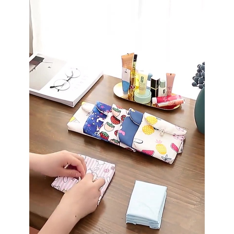 Túi đựng băng vệ sinh, son môi, mỹ phẩm cỡ lớn 13x13cm 🇻🇳 Made in Việt Nam SIGO