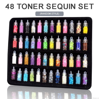 Bộ 48 Đồ Chơi Đất Sét Mềm / Kim Tuyến Lấp Lánh Cho Bé