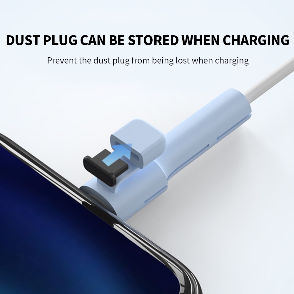 1 Phụ Kiện Bảo Vệ Dây Cáp Sạc Type C USB Bằng Silicon Ốp