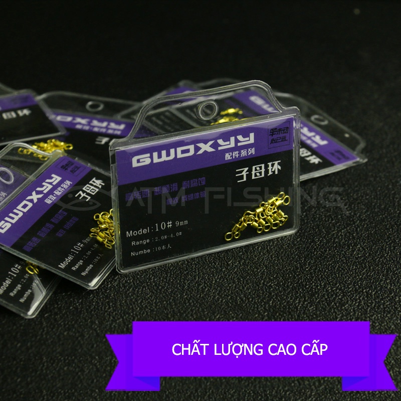 Vỉ 10 Chiếc Khóa Link Số 8 Mà Ní Mạ Vàng Chống Ăn Mòn, Chịu Tải Tốt