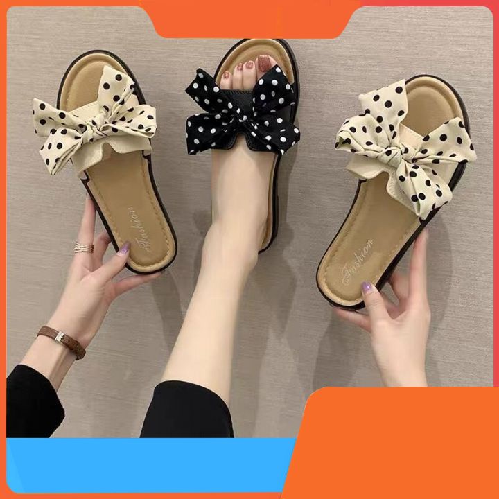 Dép Nữ Thắt Nơ &lt;&lt;Siêu Xinh&gt;&gt; Thời Trang, Phong Cách Tiểu Thư