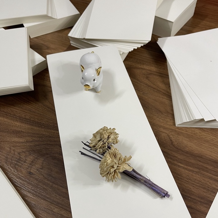 Flashcard - 100 Thẻ trắng 15x40 cm chuẩn giấy Ivory 350