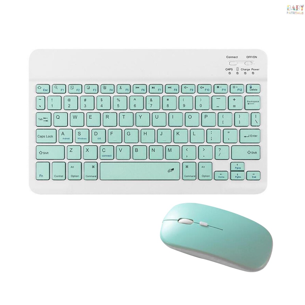 Combo Bàn Phím Và Chuột Không Dây Siêu Mỏng Sạc Pin Tương Thích Với iPhone iPad Máy Tính Bảng Hỗ Trợ Hệ Thống MASOS iOS Windows