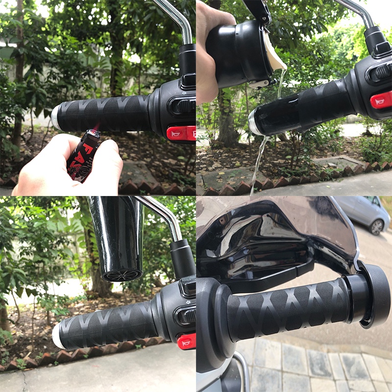 Bọc tay lái xe máy bằng cao su chống trượt màu đen R1200GS R1250GS