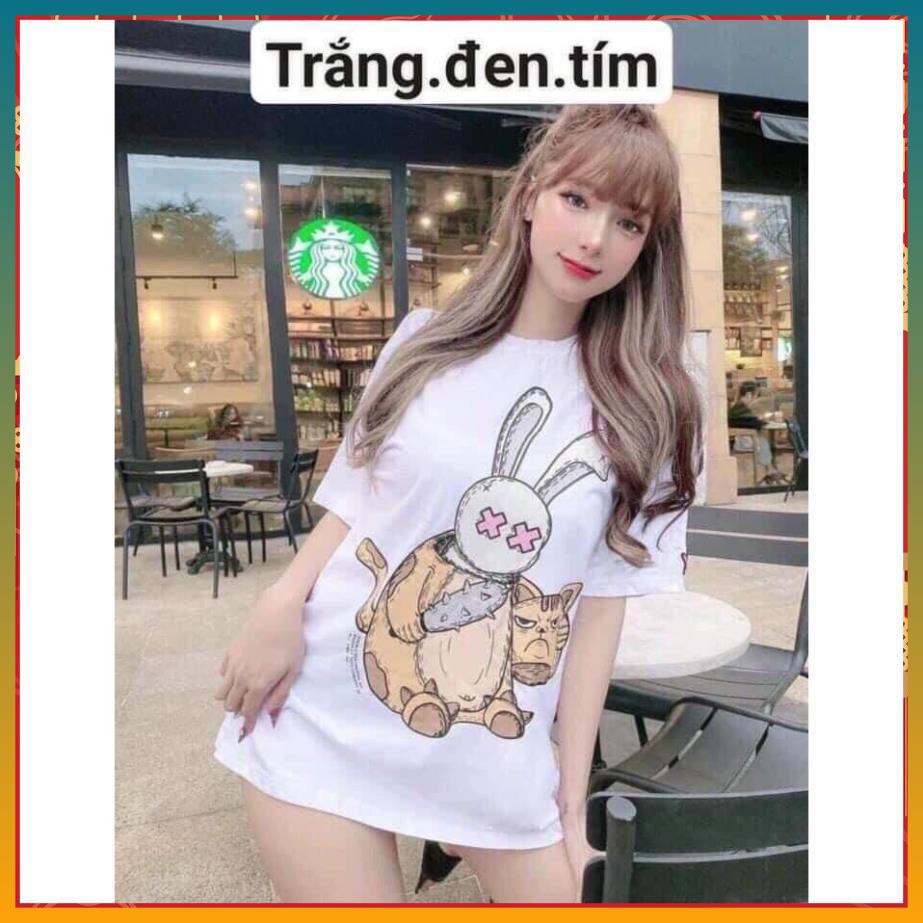 [FREE SHIP] Áo Thun Nữ, Áo Phông Nữ Free Size 100% Cotton Hàng QC Siêu Hit Hot