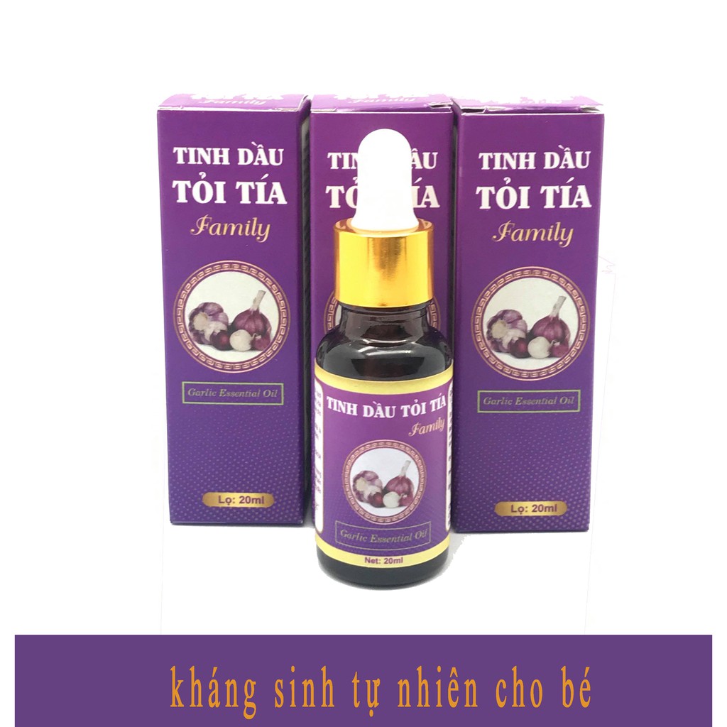 Tinh dầu tỏi tía Family nguồn Kháng sinh tự nhiên cho bé và người thân