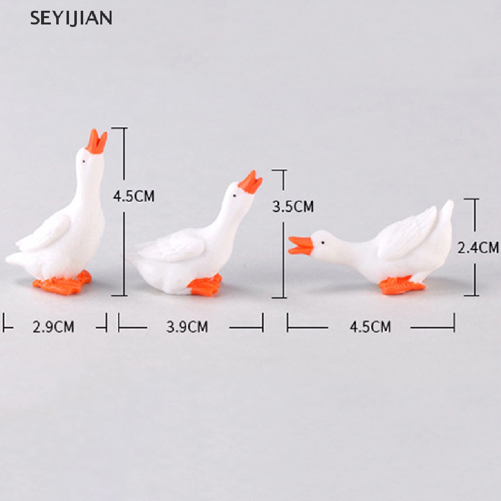 Tượng ngỗng mini dùng trang trí vườn nhà dễ thương tiện lợi