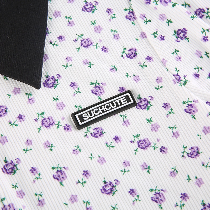 Áo Thun Tay Ngắn In Hoa Thời Trang Nữ Tính