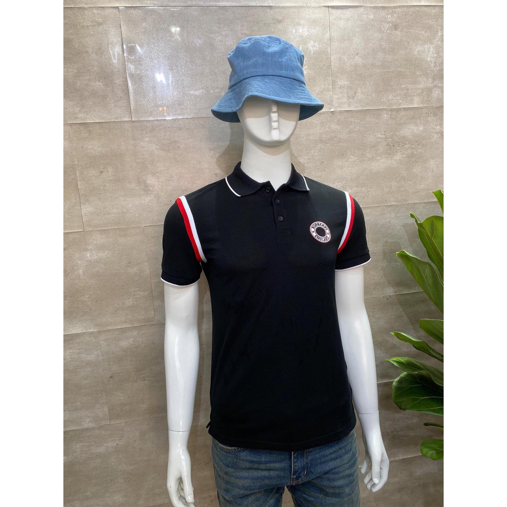 Áo Thun Polo🍓 (𝑯𝒂̀𝒏𝒈 𝑺𝒊𝒆̂𝒖 Đ𝒆̣𝒑) Cotton 🍓Tay Ngắn In Họa Tiết- Burberry Thời Trang Cho Nam