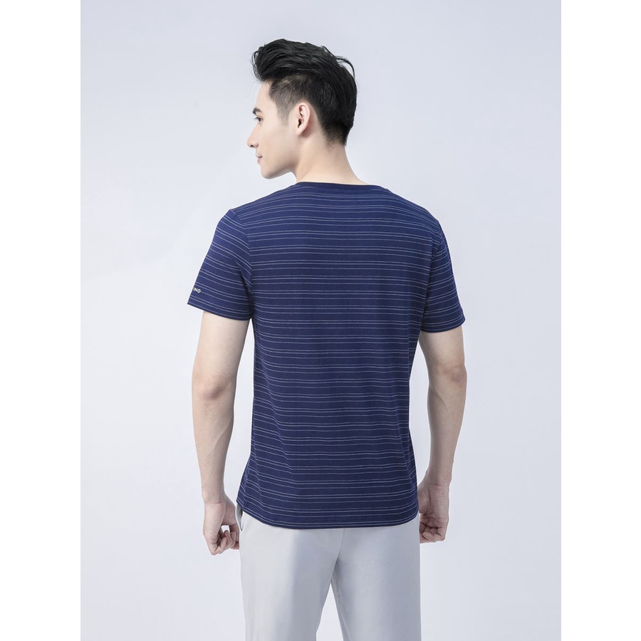 Áo T.shirt nam  ARISTINO  họa tiết kẻ trẻ trung ATS017S1