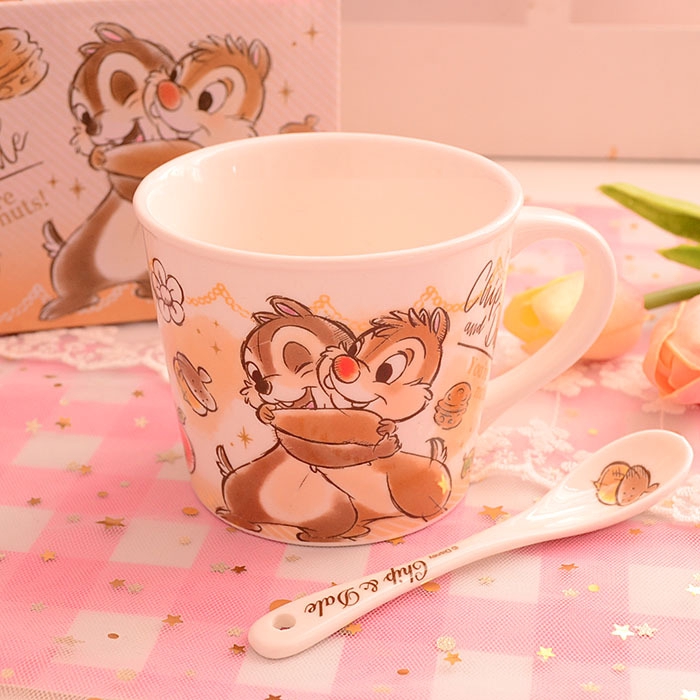 Cốc Sứ Uống Cà Phê Kèm Muỗng Hình Gấu Pooh Ba Mắt Dễ Thương