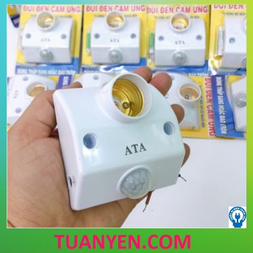 Đui đèn Cảm Ứng Hồng Ngoại hiệu ATA AT-18A - tự động bật sáng khi có người đến gần thắp sáng hoặc báo trộm AT18A