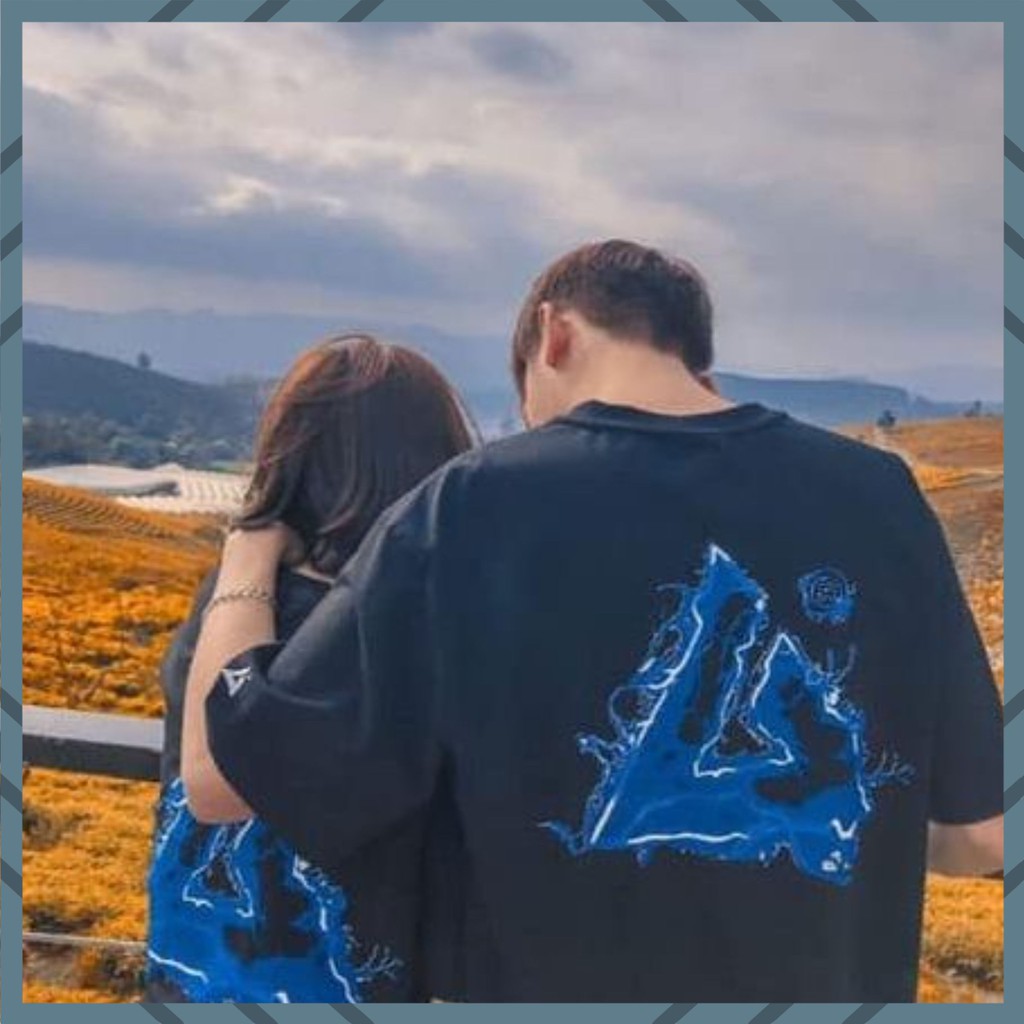 ÁO THUN TSHIRT NAM NỮ FREESIZE 1 CỠ FORM DÁNG RỘNG DƯỚI 65KG MẶC VỪA (UNISEX TAM GIÁC SÉT) | BigBuy360 - bigbuy360.vn